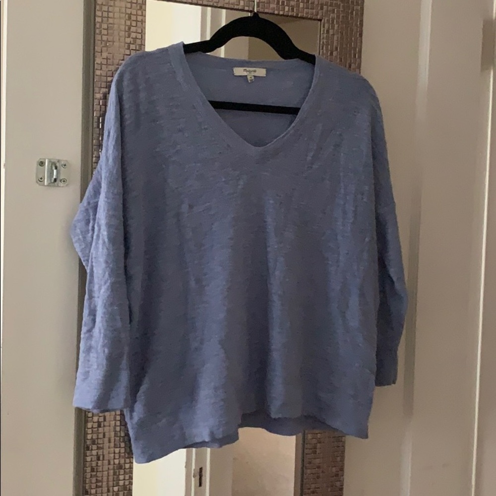 Madewell lightweight Blue/purple sweater medium